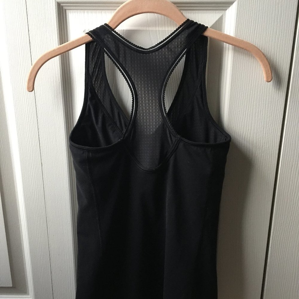 Lululemon Deep Breath Black Mesh Tank  4 - Picture 7 of 9